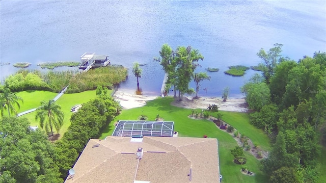 2611 State Road 557, Lake Alfred, FL 33850 - birds eye view of property featuring a water view