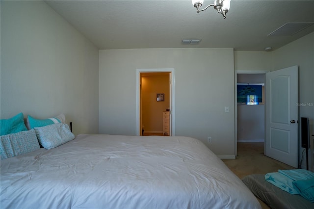 249 Haines Blvd, Winter Haven, FL 33881 - bedroom featuring ensuite bath, visible vents, baseboards, and carpet floors
