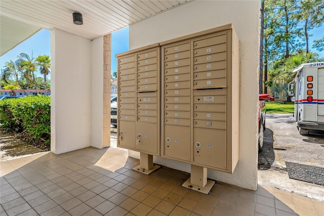 view of community featuring mail area
