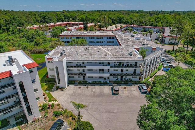 aerial view featuring a view of trees