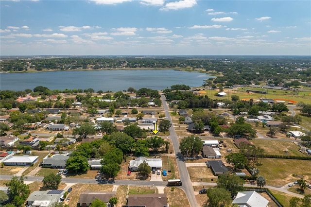 703 Osceola Ave, Lake Wales, FL 33853 - birds eye view of property with a residential view and a water view