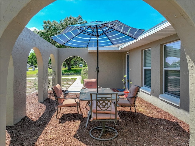 view of patio / terrace with outdoor dining space