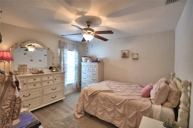 186 Viola Dr, Auburndale, FL 33823 - carpeted bedroom featuring a ceiling fan