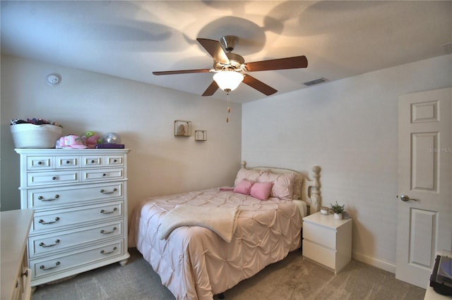 186 Viola Dr, Auburndale, FL 33823 - carpeted bedroom featuring a ceiling fan