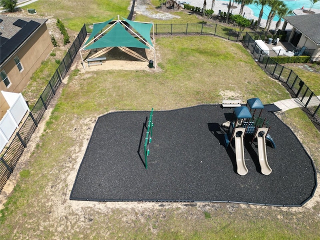 birds eye view of property