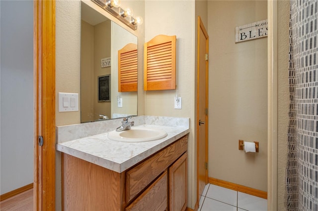 2390 Lake Easy Rd, Babson Park, FL 33827 - bathroom featuring vanity and tile patterned floors