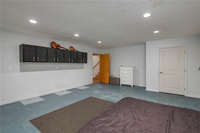 2390 Lake Easy Rd, Babson Park, FL 33827 - below grade area featuring recessed lighting, baseboards, and stairway