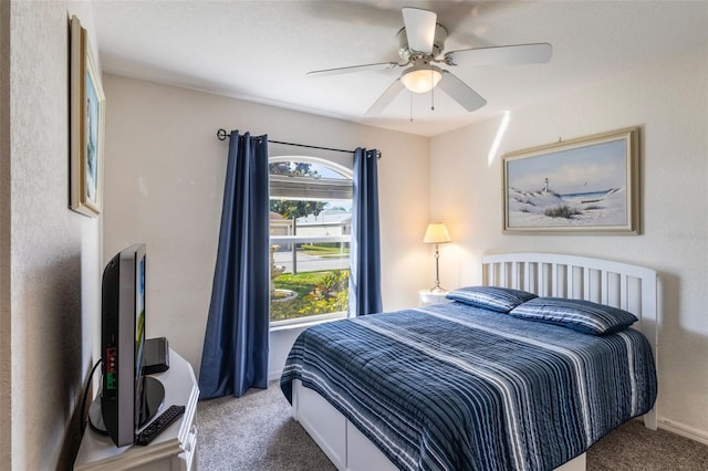 284 Lake Suzanne Dr, Lake Wales, FL 33859 - carpeted bedroom with ceiling fan and baseboards