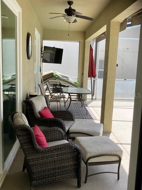 1681 Waterview Loop, Haines City, FL 33844 - view of patio featuring ceiling fan