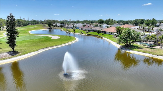 water view featuring a residential view