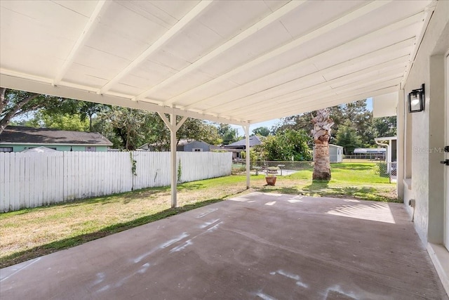 view of patio / terrace featuring a fenced backyard