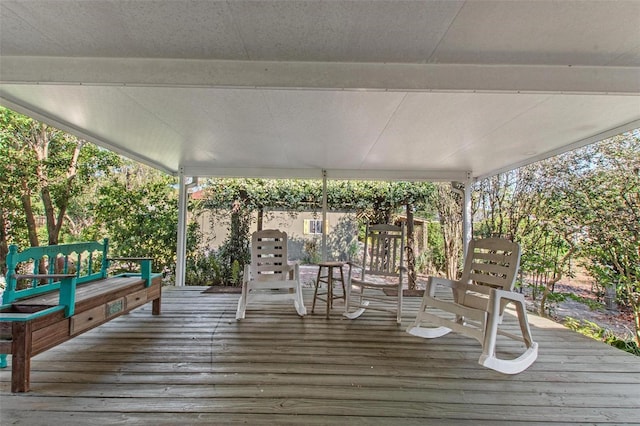 1371 Sheridan St SW, Winter Haven, FL 33880 - view of wooden deck
