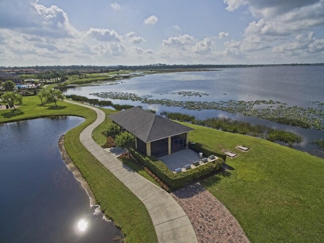 4480 Turnberry Ln, Lake Wales, FL 33859 - aerial view with a water view
