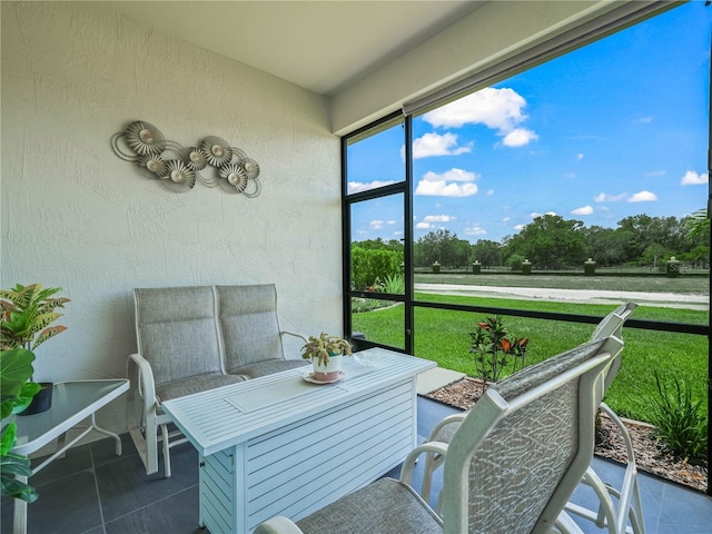 view of sunroom / solarium