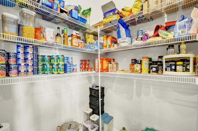 view of pantry