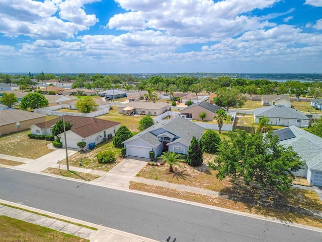 drone / aerial view with a residential view
