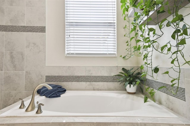 bathroom with a bath