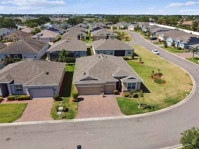 bird's eye view with a residential view