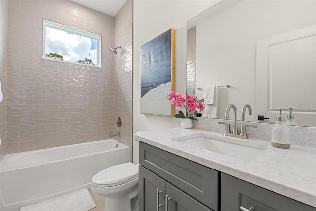 5277 Pebble Beach Dr, Sebring, FL 33872 - bathroom with vanity and shower / bathtub combination