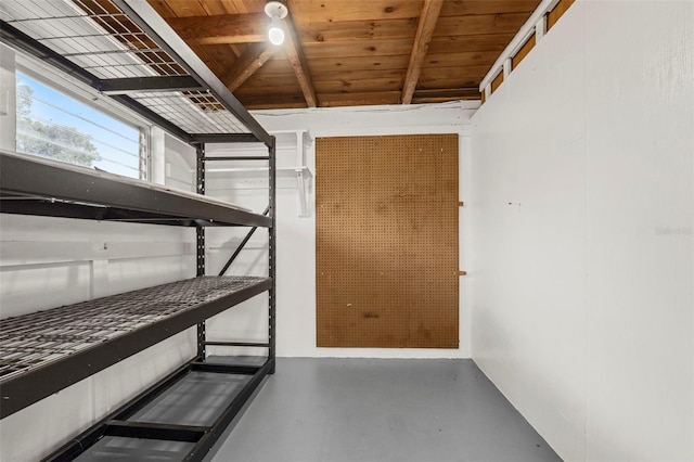 view of storage room