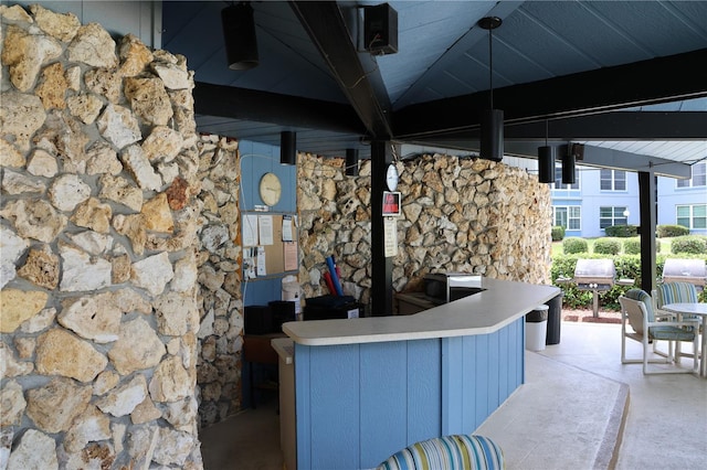 333 Lake Howard Dr NW Unit 103C, Winter Haven, FL 33880 - view of patio with exterior bar