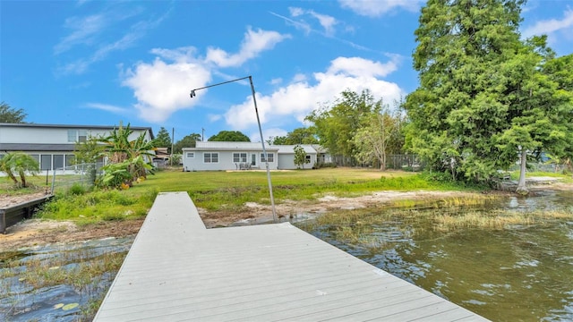 900 Lake Jessie Dr, Winter Haven, FL 33881 - dock area featuring a water view