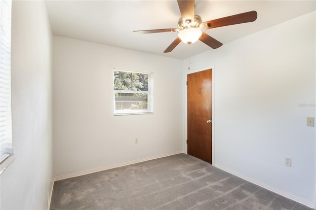 1163 Lake Dr, Lake Wales, FL 33859 - spare room with carpet, ceiling fan, and baseboards