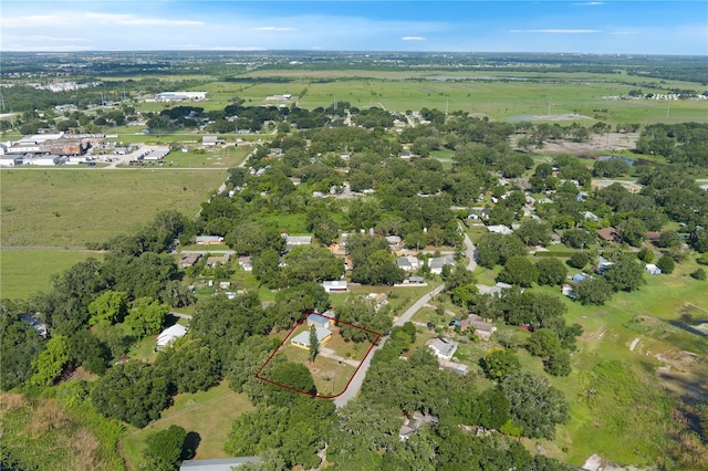 1163 Lake Dr, Lake Wales, FL 33859 - aerial overview of property's location with property boundaries highlighted and rural landscape