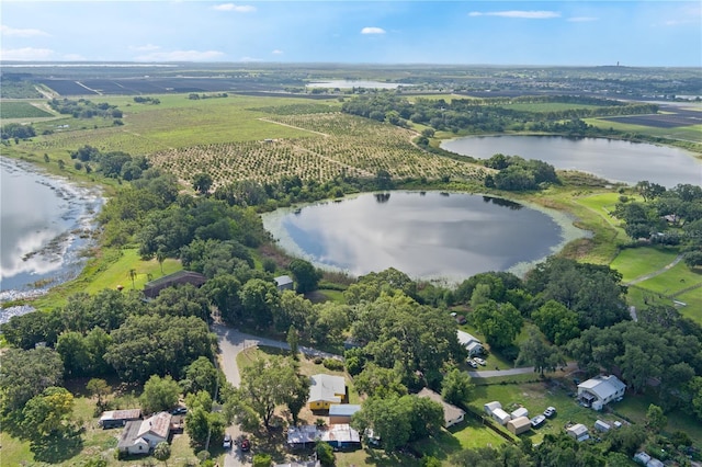 1163 Lake Dr, Lake Wales, FL 33859 - aerial overview of property's location with a large body of water