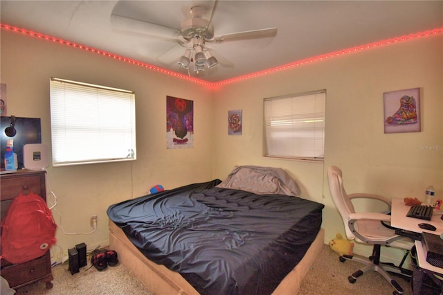 780 Oleander Dr SE, Winter Haven, FL 33880 - carpeted bedroom featuring ceiling fan
