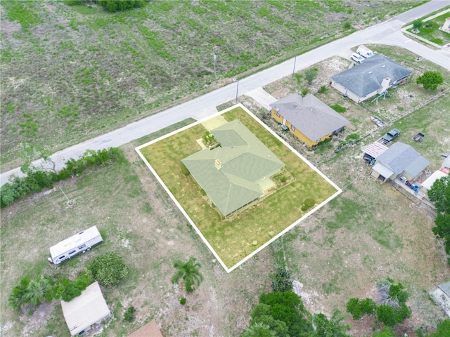 409 N 6th St, Lake Hamilton, FL 33851 - aerial overview of property's location with property parcel outlined