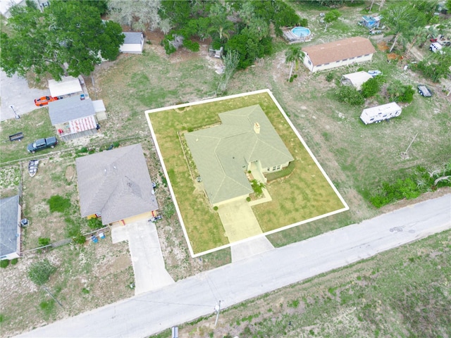 409 N 6th St, Lake Hamilton, FL 33851 - aerial view of property's location featuring property parcel outlined