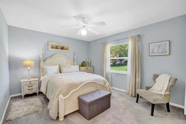 109 Lake Mariam Way, Winter Haven, FL 33884 - carpeted bedroom with baseboards and a ceiling fan
