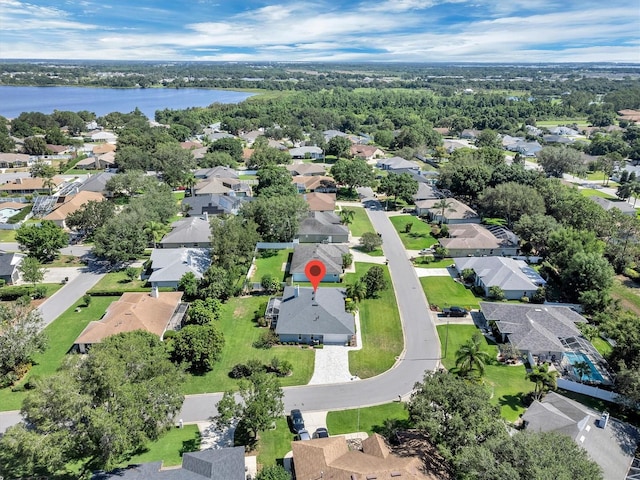 109 Lake Mariam Way, Winter Haven, FL 33884 - aerial overview of property's location with nearby suburban area and a nearby body of water