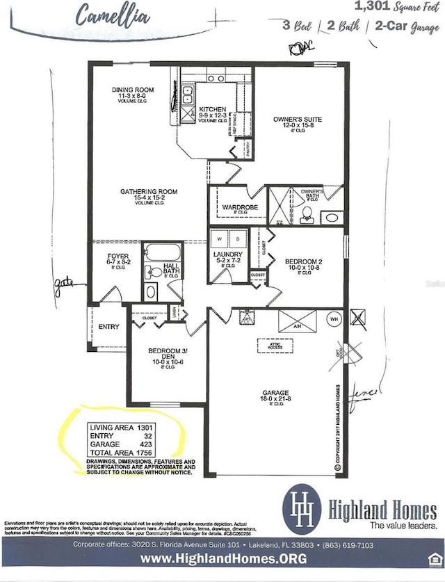 879 Orleans Dr, Eagle Lake, FL 33839 - home floor plan