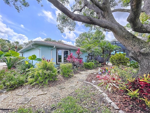255 Lake Link Rd, Winter Haven, FL 33884 - back of property featuring stucco siding