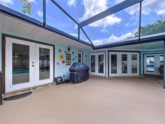 255 Lake Link Rd, Winter Haven, FL 33884 - sunroom / solarium featuring french doors