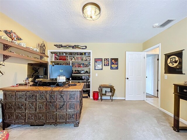 255 Lake Link Rd, Winter Haven, FL 33884 - office featuring carpet flooring, a textured ceiling, and baseboards
