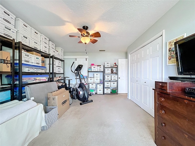255 Lake Link Rd, Winter Haven, FL 33884 - workout area featuring ceiling fan