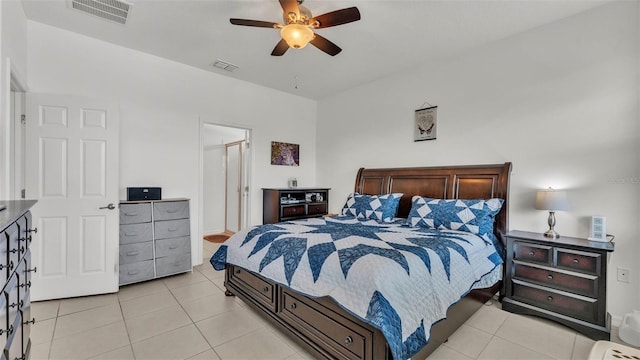 428 Aragosa Dr, Davenport, FL 33837 - bedroom with light tile patterned floors and ceiling fan