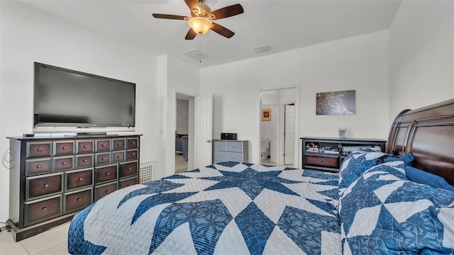 428 Aragosa Dr, Davenport, FL 33837 - tiled bedroom featuring ceiling fan