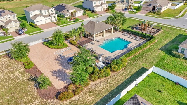 428 Aragosa Dr, Davenport, FL 33837 - aerial view of residential area featuring a pool