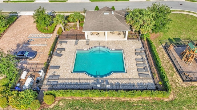 428 Aragosa Dr, Davenport, FL 33837 - view from above of property featuring a pool area
