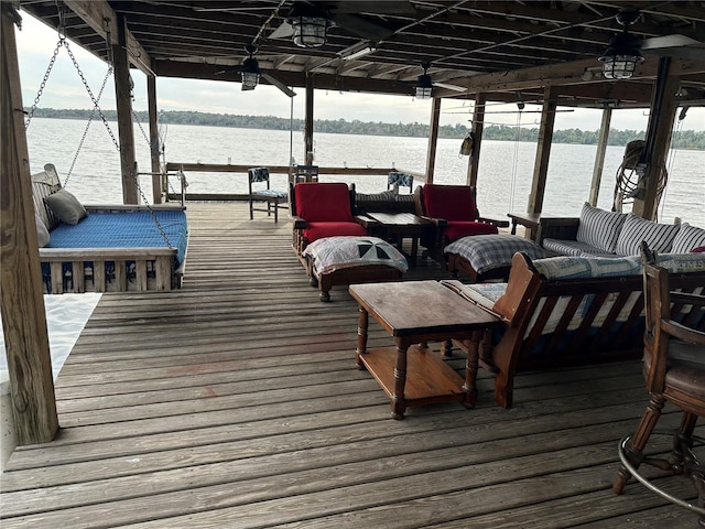 9402 Cat Track Trl, Lake Wales, FL 33898 - dock area featuring a water view