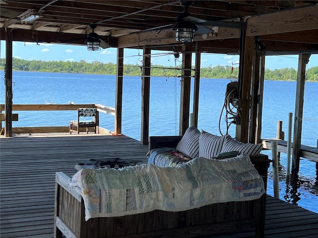 9402 Cat Track Trl, Lake Wales, FL 33898 - dock area with boat lift and a water view