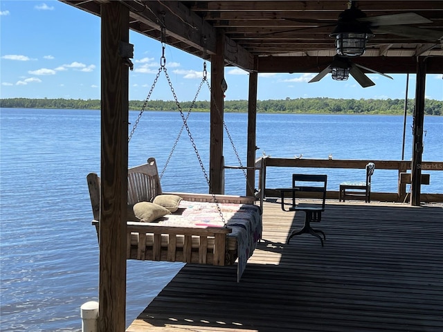 9402 Cat Track Trl, Lake Wales, FL 33898 - dock featuring a water view