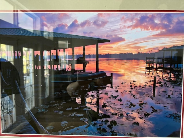 9402 Cat Track Trl, Lake Wales, FL 33898 - dock area with a water view