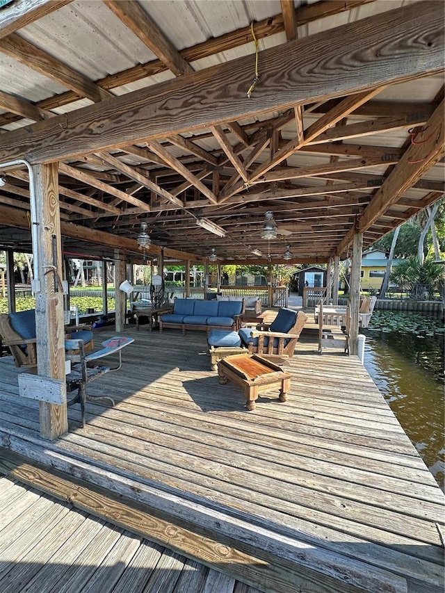 9402 Cat Track Trl, Lake Wales, FL 33898 - dock area with a water view