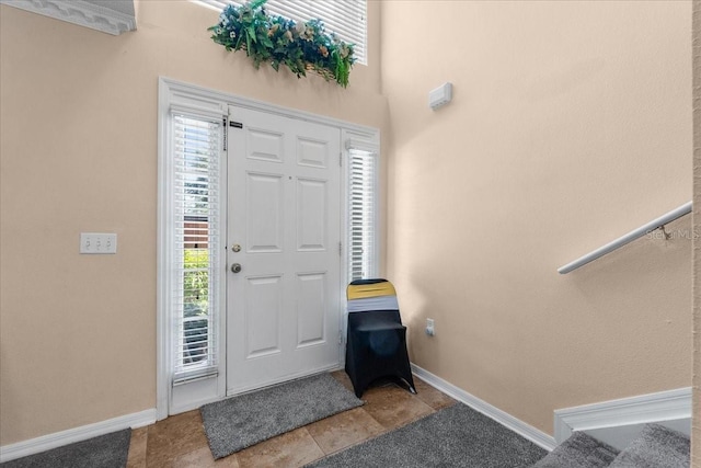 1800 Emily Dr, Winter Haven, FL 33884 - tiled foyer entrance with baseboards
