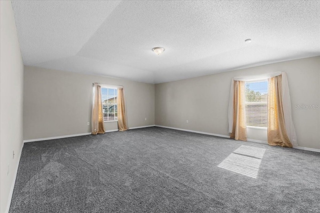 1800 Emily Dr, Winter Haven, FL 33884 - unfurnished room with healthy amount of natural light, carpet floors, baseboards, and a textured ceiling